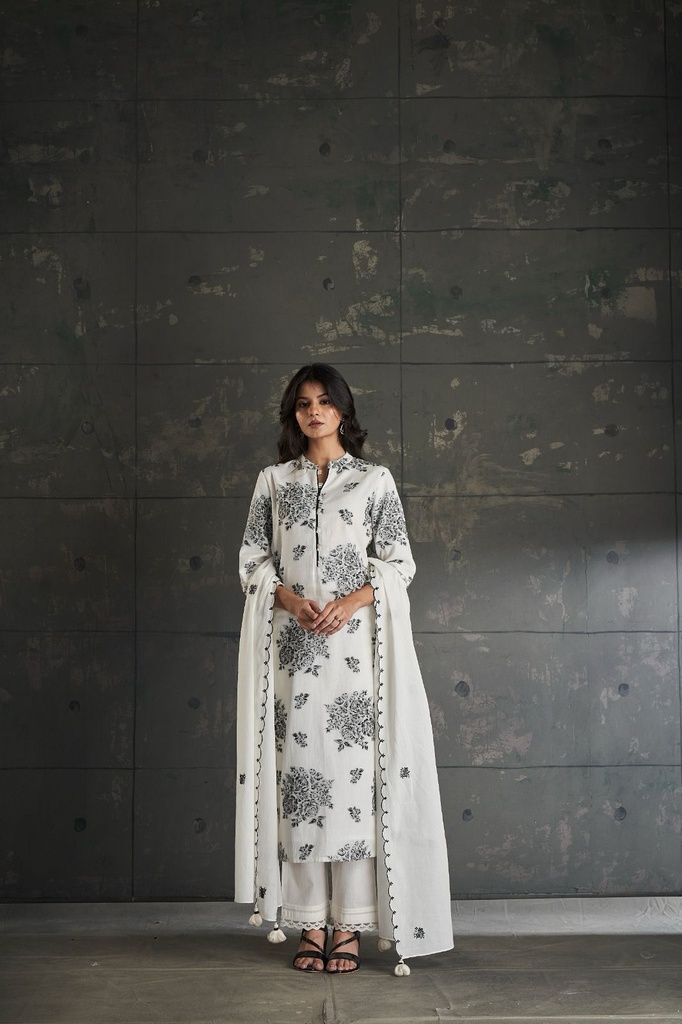 Premium Cotton Jacquard kurti Set 4610