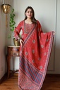 Ajrakh Muslin Kurti Set 5026
