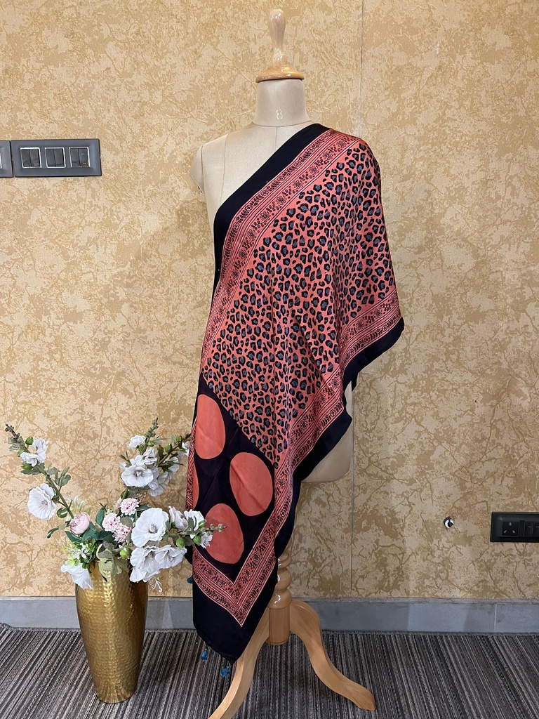 Premium Ajrakh Modal Stoles 5071