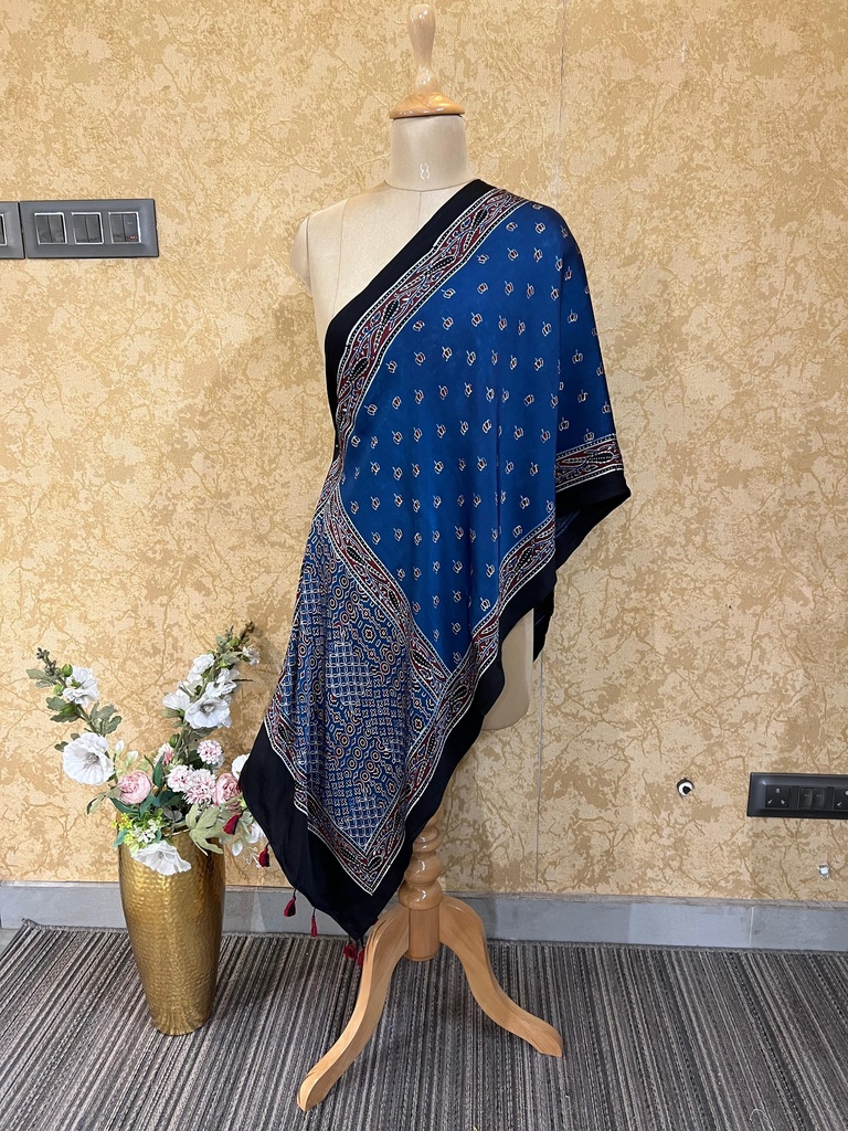 Premium Ajrakh Modal Stoles 5071
