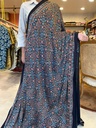 Premium Ajrakh Modal Silk Saree 5033