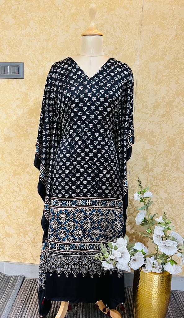 Ajrakh Silk Kaftans 4801