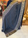 Premium Ajrakh Dola Silk Saree 5033