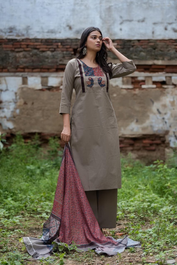 Cotton Kurti Set 4609