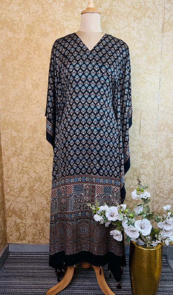 Ajrakh Silk Kaftans 4801