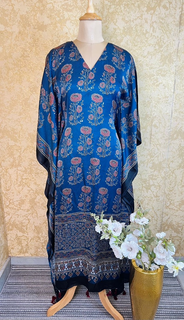 Ajrakh Silk Kaftans 4801