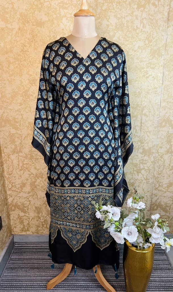 Ajrakh Silk Kaftans 4801