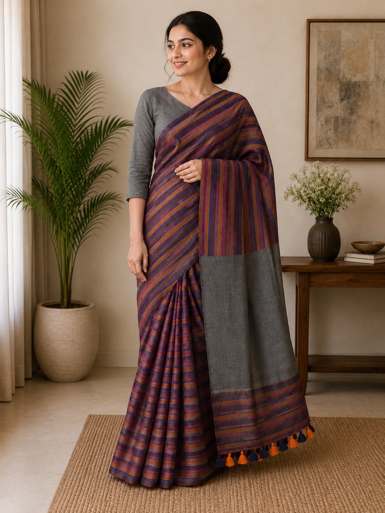 Premium Linen Sarees 5051