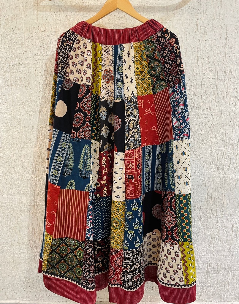 Ajrakh Boho Style Skirts 5051