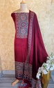 Ajrakh Modal Silk Top and Dupatta Set 5048