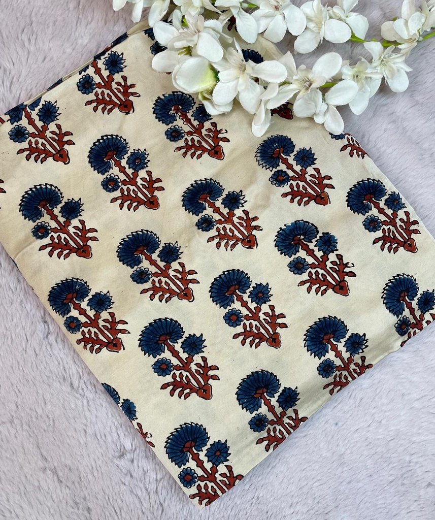 Premium Ajrakh Modal Silk Fabric 5013