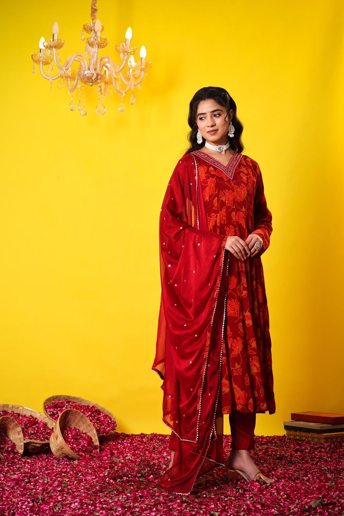 Chinon Anarkali Kurti Sets 4609