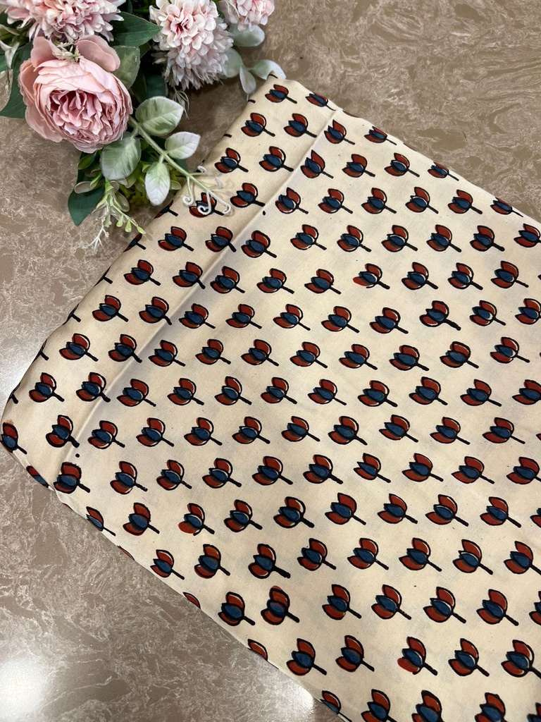 Ajrakh Modal Silk Fabric 5016