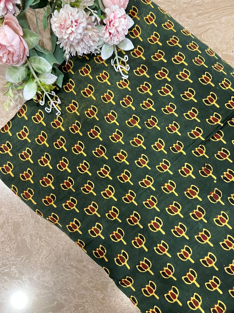 Ajrakh Modal Silk Fabric 5016