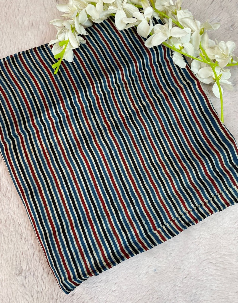 Ajrakh Modal Silk Fabric 5013