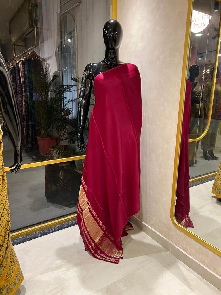  Premium Plain Modal Silk Dupatta 5038