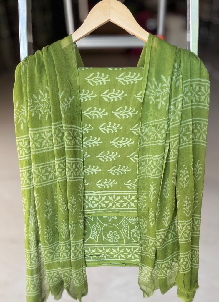 Chiffon Dupatta Cotton Suits 4562