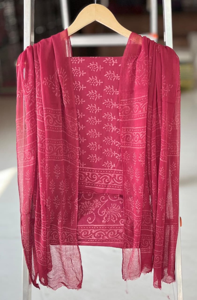 Chiffon Dupatta Cotton Suits 4562