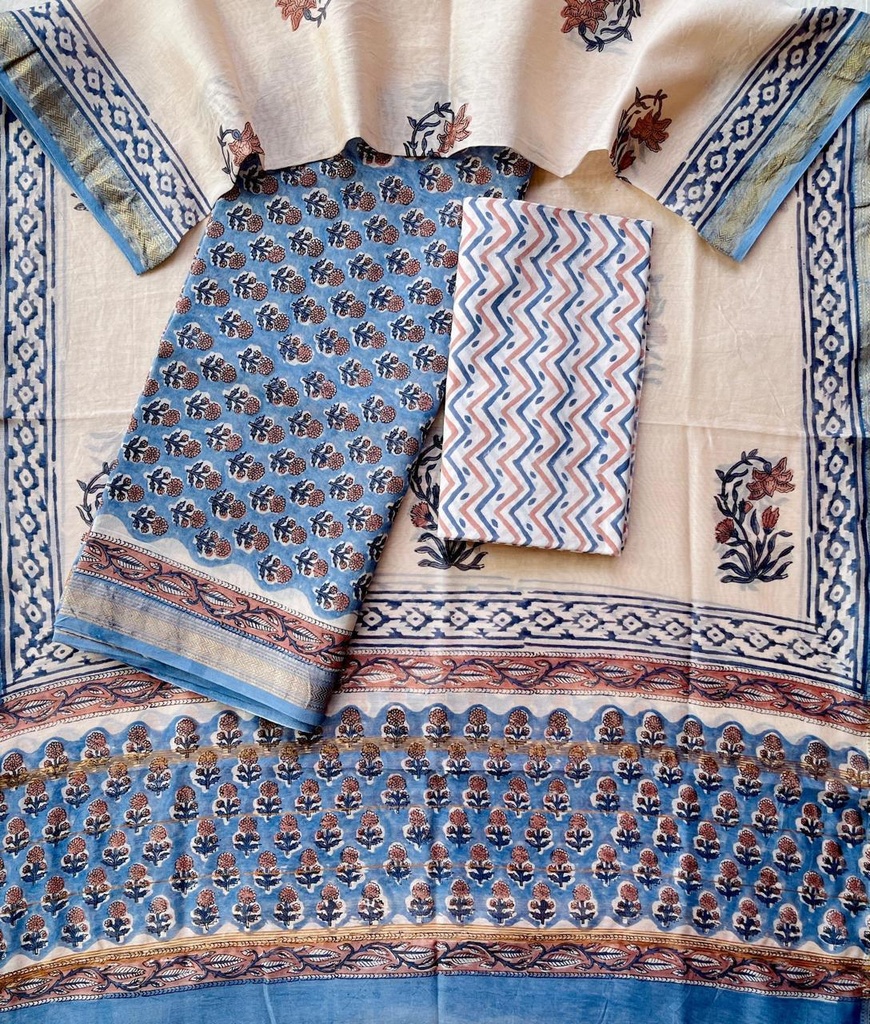 Maheshwari Silk Cotton Suits 5025