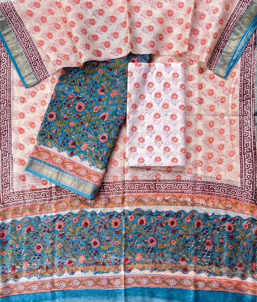 Maheshwari Silk Cotton Suits 5025