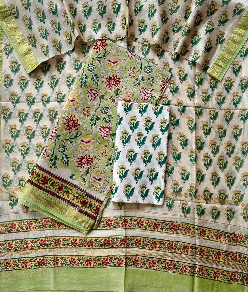 Maheshwari Silk Cotton Suits 5025