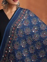 Ajrakh Mirror work  Silk Dupatta 5035 