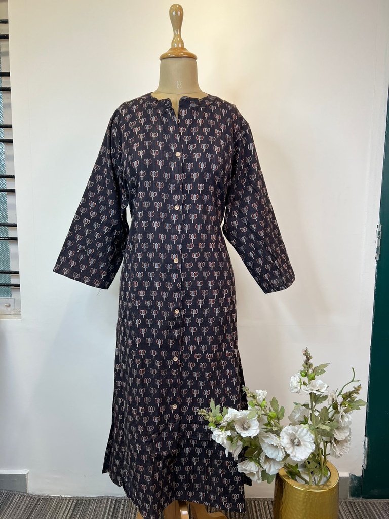Ajrakh Handloom Cotton Kurti 5055