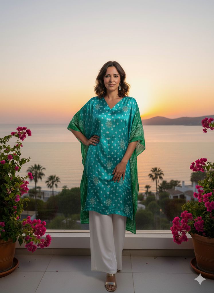 Bandhani  Kaftans 4801 