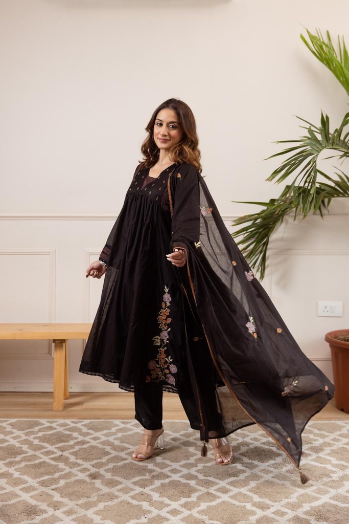 Premium Chanderi Cotton Kurti Sets 4609