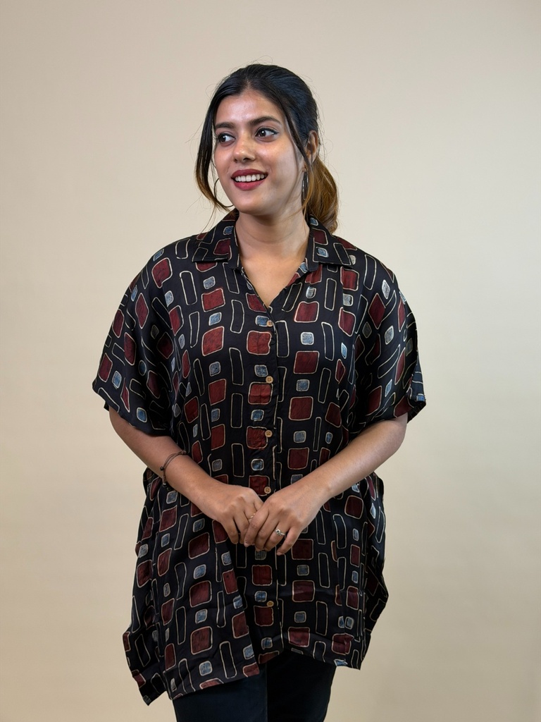 Ajrakh Shirt Kaftans 5015