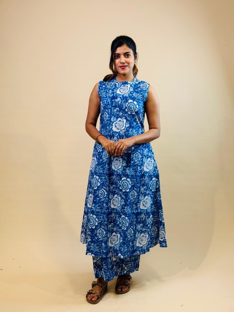 Block Printed  Cotton Coord Sets 5046