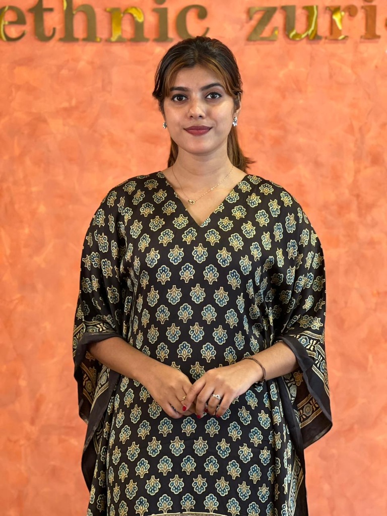 Ajrakh Silk Kaftans 4801