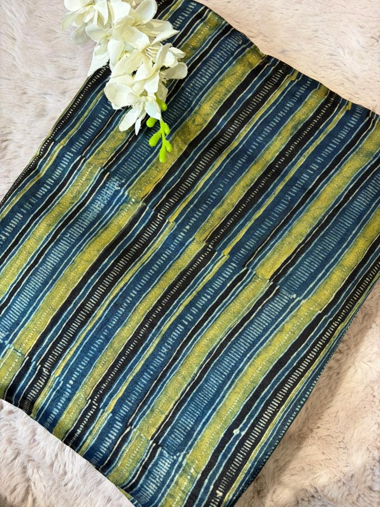 Ajrakh Mashru Fabric 4215