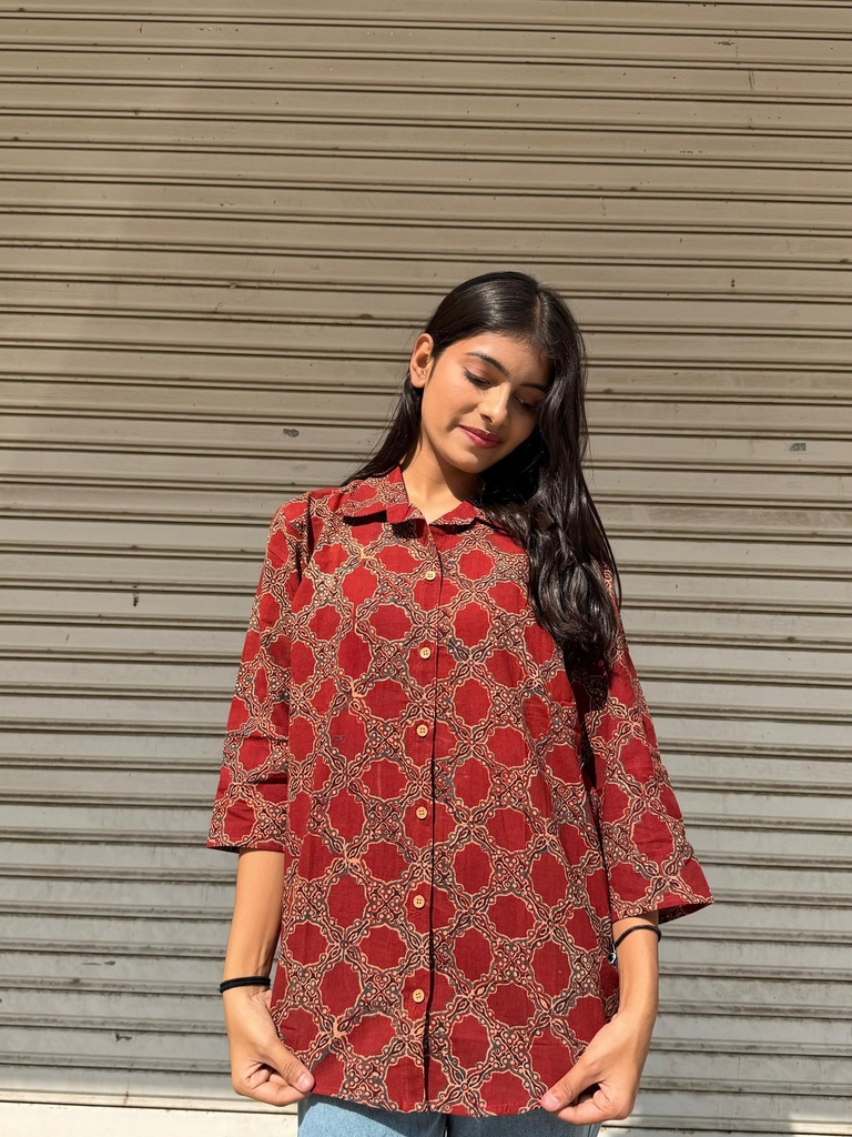Ajrakh Cotton Shirts 5015