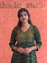 Ajrakh Handwork Anarkali Kurti 5028