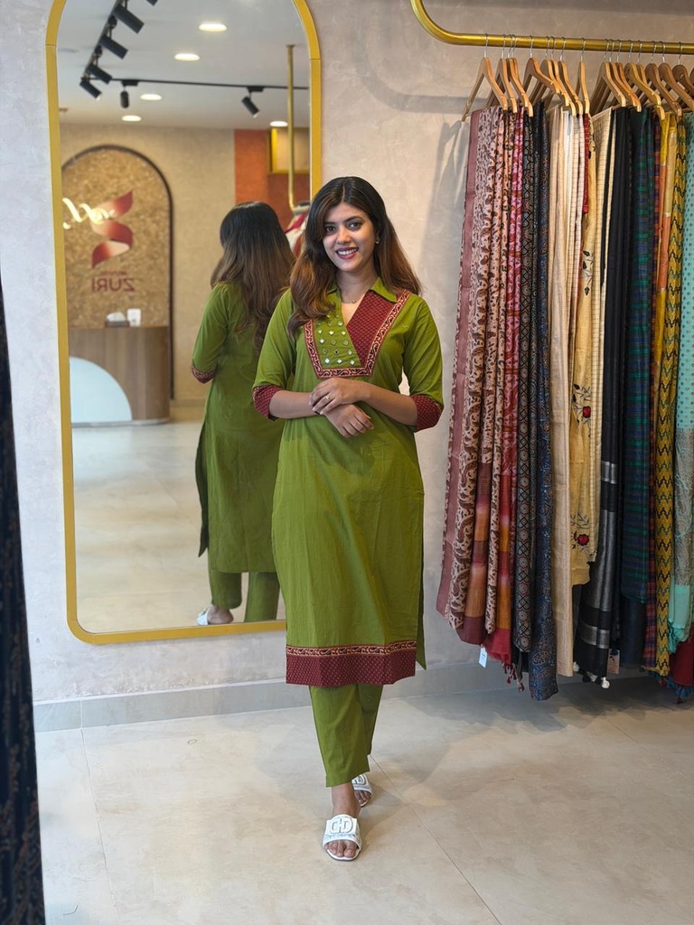 Cotton Kurti Sets 5043