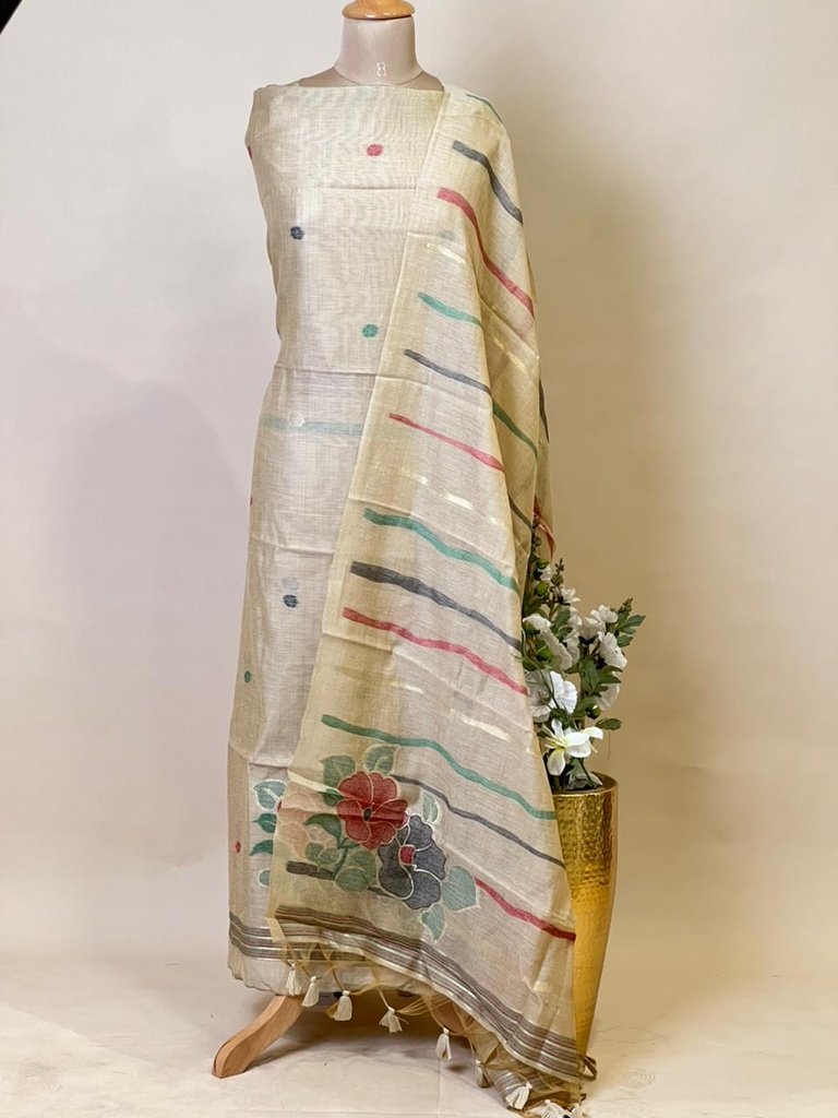 Jamdani Suits 5013 Beige