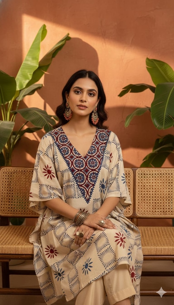 Ajrakh Cotton Kaftans 4802