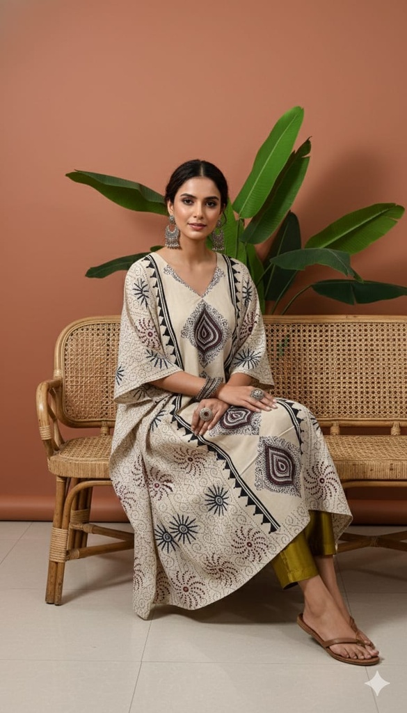 Ajrakh Cotton Kaftans 4802