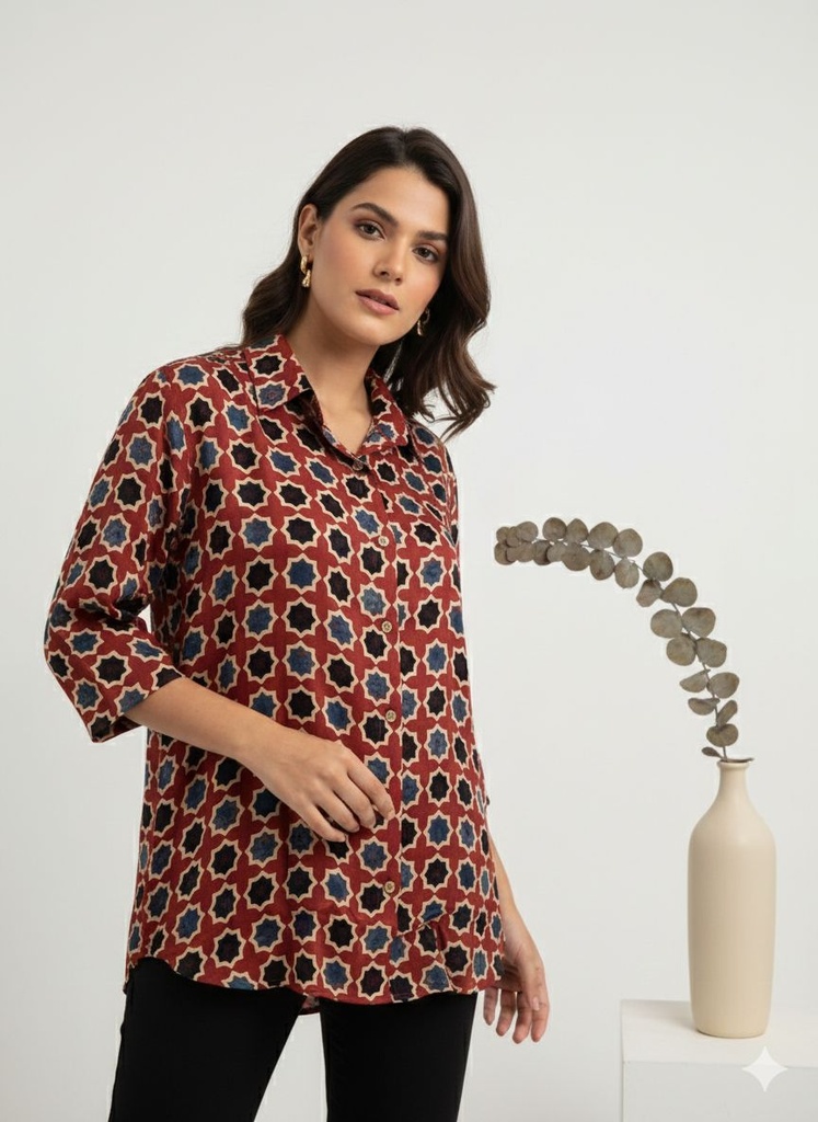 Ajrakh Modal Shirts 5015 