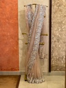 Soft Organza Embroidered Saree 5018