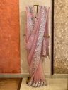 Soft Organza Embroidered Saree 5018