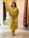 Crepe Silk Kurti Sets 5056 Yellow