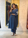 Premium Cotton Kurti Set 5048 Blue
