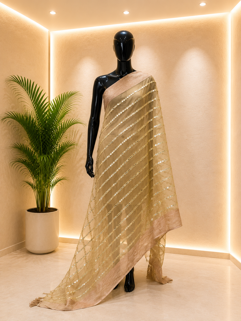 Organza Mirror Stoles 4780
