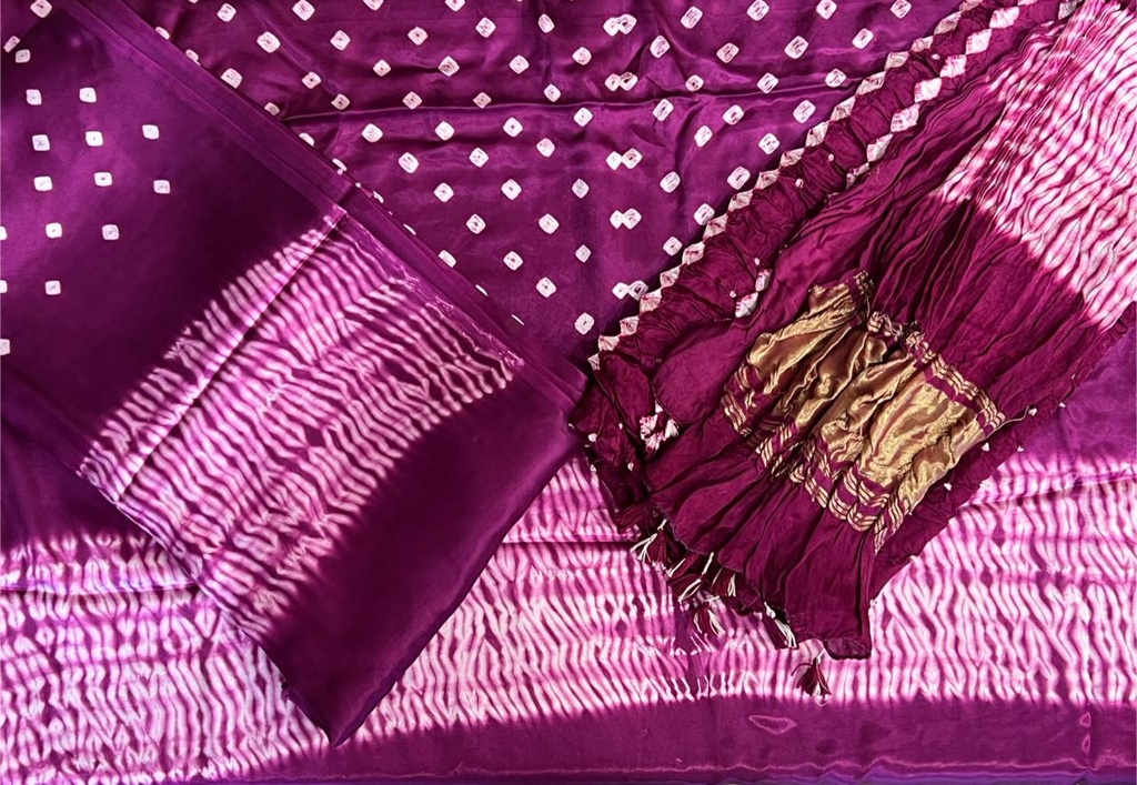 Bandhani Modal Suit Sets 5012 Purple