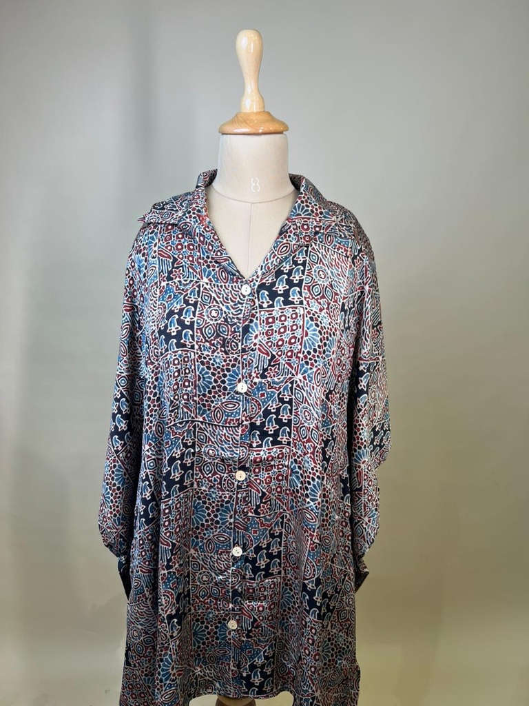 Ajrakh Modal Shirt Kaftans 5015