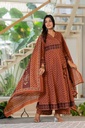 Angrakha Cotton Kurti Sets 5043