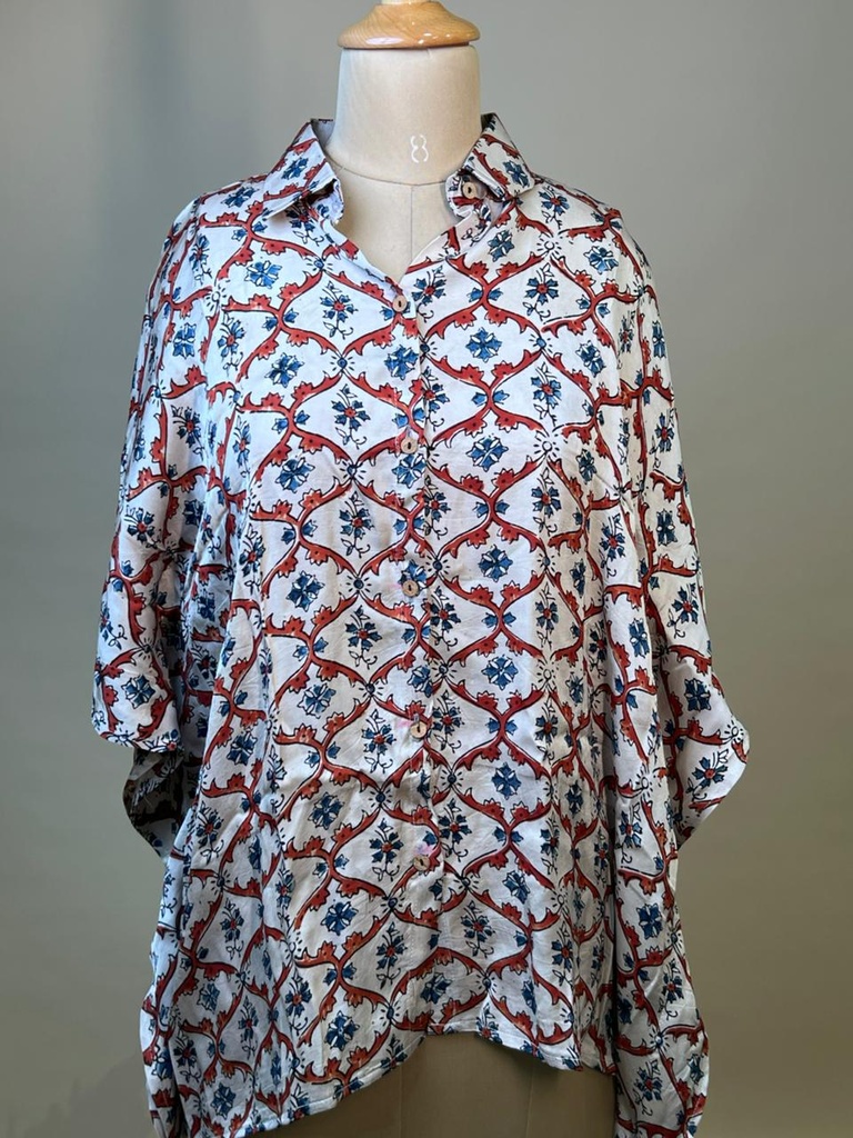 Ajrakh Modal Shirt Kaftans 5015