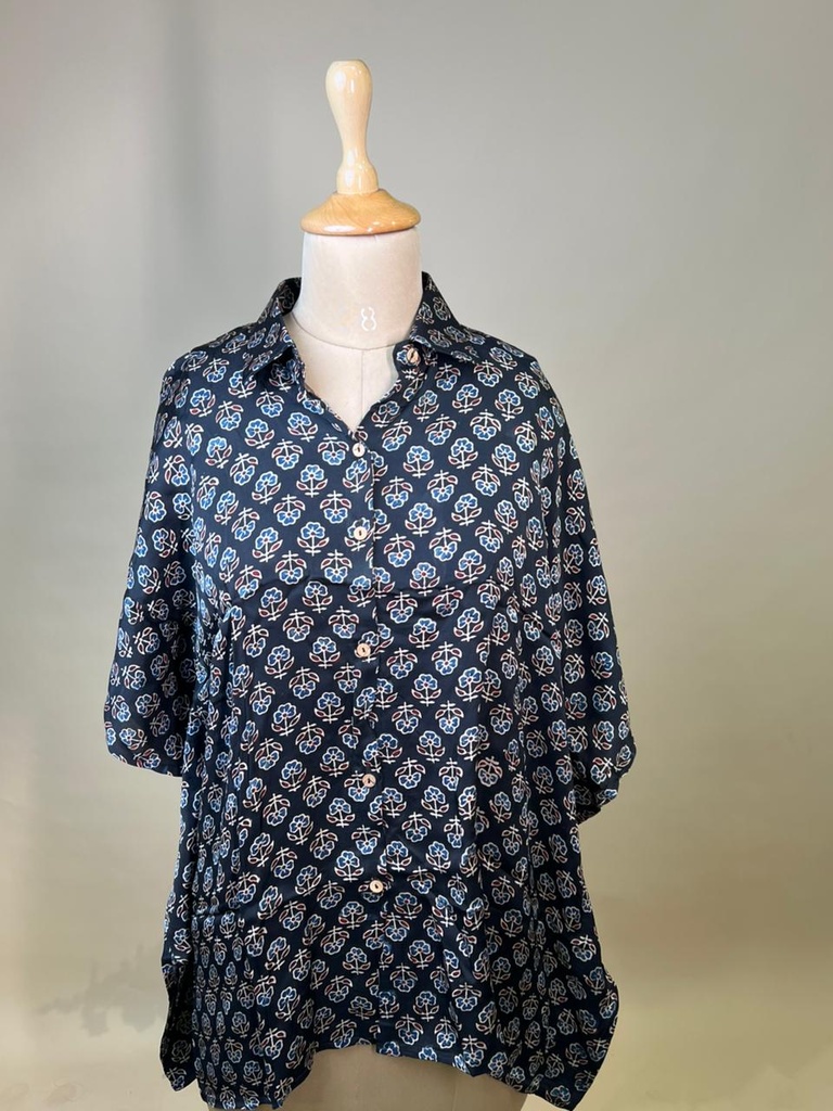 Ajrakh Modal Shirt Kaftans 5015